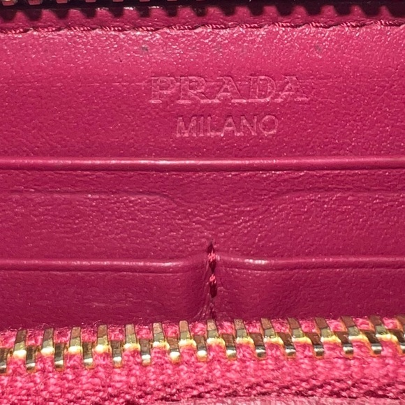 🩷PRADA | Tessuto Nylon Quilted Continental Flap Wallet Ibisco | Beautiful!! 💕 - Picture 12 of 16